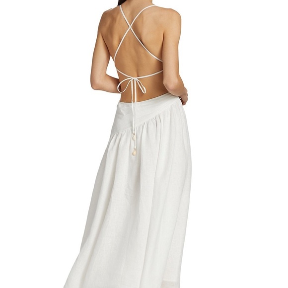 NWT Zimmermann Tropicana Asymmetric Dress in Ivory - Picture 3 of 9
